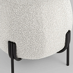 Пуф в ткани букле молочного цвета Pikelet варинант исполнения - 4 | Loft Concept в Орле