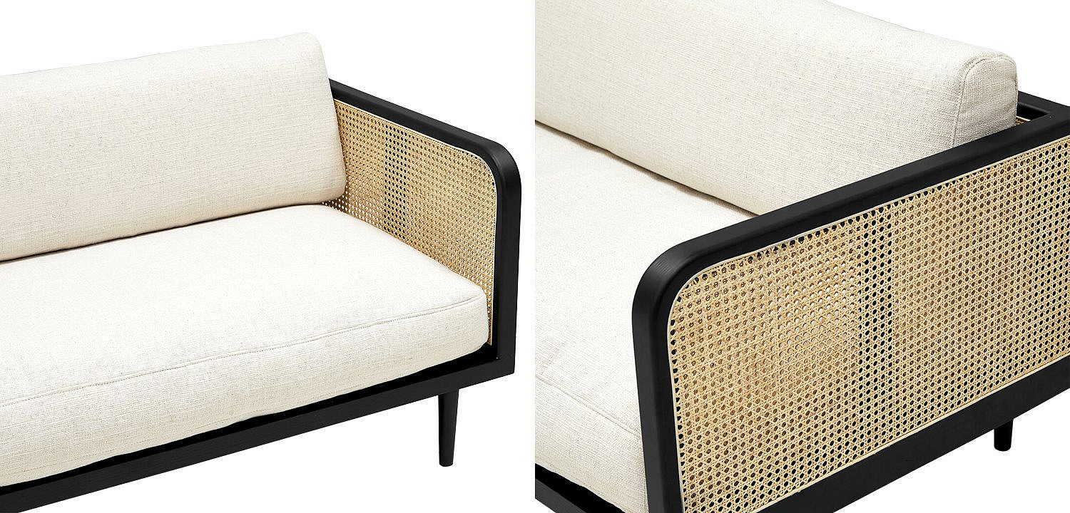 Диван Rattan Decor Sofa and Black Диван Rattan Decor Sofa and Black - Loft-Concept в Орле