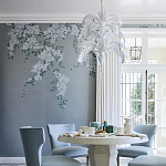 Обои ручная роспись Jasmine Standard colourway on Wood Ash slub silk варинант исполнения - 1 | Loft Concept в Орле