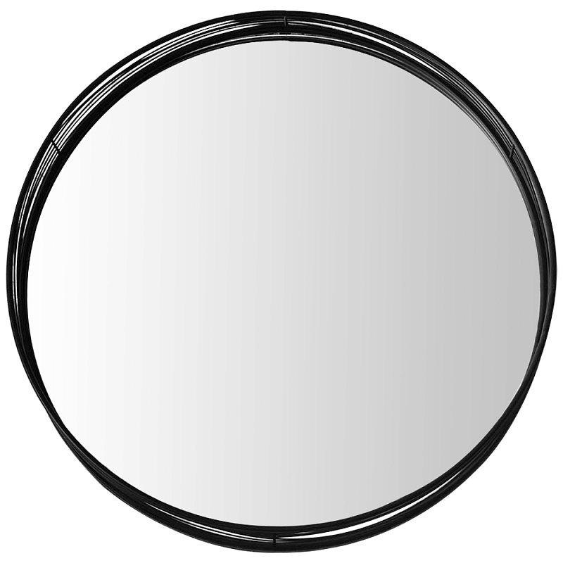 Круглое настенное зеркало Mireio Mirror Черный в Орле | Loft Concept 