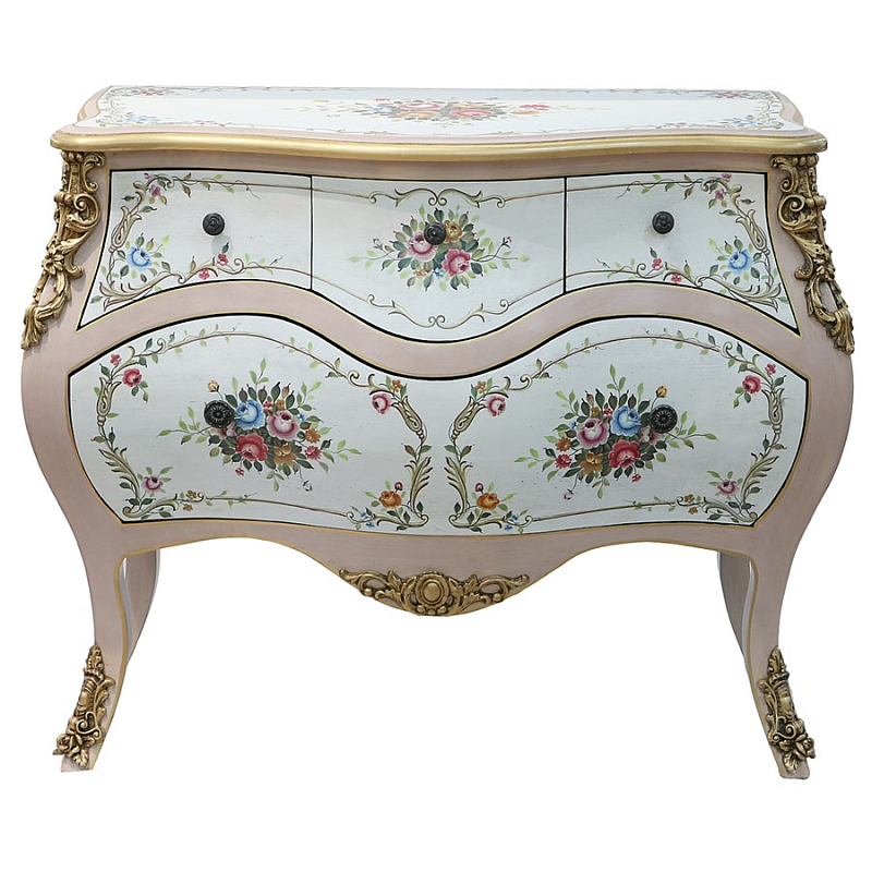 Комод Rococo Reminder Белый Золотой в Орле | Loft Concept 