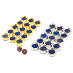 Нарды настольные из натурального камня лазурит и долерит Backgammon from Stone варинант исполнения - 11 | Loft Concept в Орле