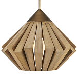 Подвесной светильник из толстых деревянных реек Wooden Slats варинант исполнения - 1 | Loft Concept в Орле