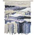 Современное ткачество гобелен в синих оттенках Blue Undine II варинант исполнения - 4 | Loft Concept в Орле