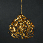 Подвесной светильник золотой с декором в виде лепестков клевера Hanging Clover варинант исполнения - 3 | Loft Concept в Орле