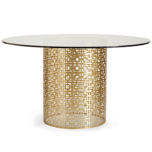 Обеденный стол Jonathan Adler Nixon Dining Table столешница Стекло