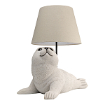 Настольная лампа в детскую Белый морской котик варинант исполнения - 2 | Loft Concept в Орле