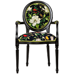 Стул с подлокотниками из натурального бука с изображением птиц и цветов Blooming Birds варинант исполнения - 1 | Loft Concept в Орле