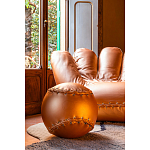 Дизайнерский кожаный пуф в виде бейсбольного мяча Poltronova Joe Ball Pouf варинант исполнения - 5 | Loft Concept в Орле