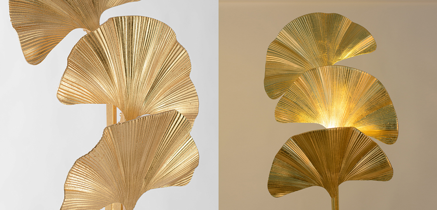 Торшер Palmas Gold Floor Lamp Торшер Palmas Gold Floor Lamp - Loft-Concept в Орле