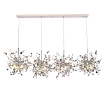 Люстра подвесная из четырех частей с металлическими круглыми элементами Terzani Argent варинант исполнения - 4 | Loft Concept в Орле