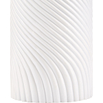 Настольная лампа с белым фактурным корпусом и черным абажуром Twisted варинант исполнения - 1 | Loft Concept в Орле