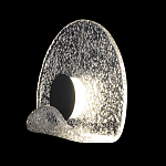 Бра из текстурированного прозрачного стекла с изогнутым краем Textured Glass  варинант исполнения - 1 | Loft Concept в Орле