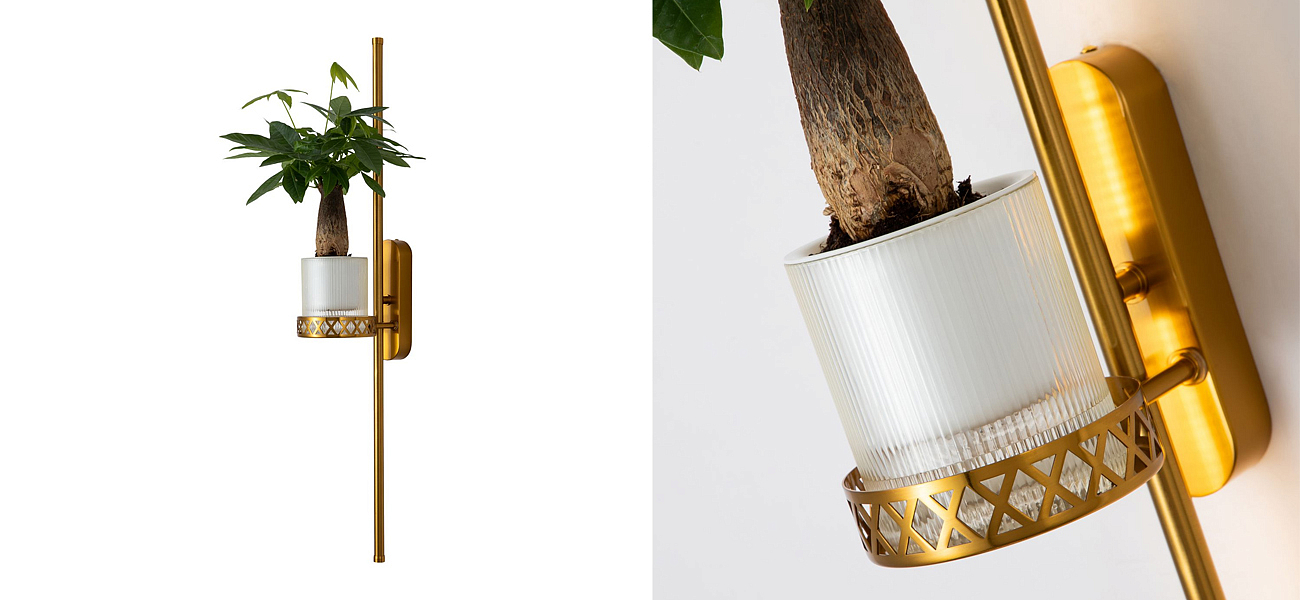 Бра с подставкой для кашпо Plants and Lamps 12 W Бра с подставкой для кашпо Plants and Lamps 12 W - Loft-Concept в Орле