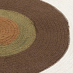 Ковер круглый из хлопка с контрастным узором Bullseye 150 варинант исполнения - 3 | Loft Concept в Орле