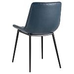 Стул с обивкой из экокожи темно-синего цвета RHOMBUSES UPHOLSTERY варинант исполнения - 4 | Loft Concept в Орле