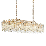 Люстра подвесная овальная с хрустальными овальными подвесками Harmonica варинант исполнения - 1 | Loft Concept в Орле