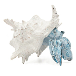 Статуэтка голубой рак с белой раковиной Marine Accessories варинант исполнения - 1 | Loft Concept в Орле