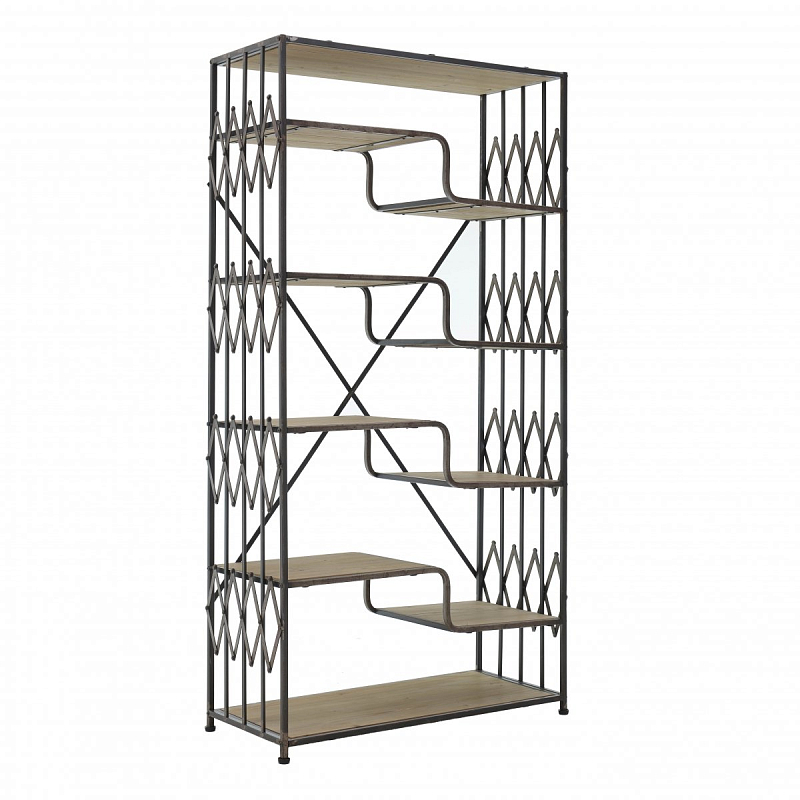 Стеллаж Metal Geometry Parallel Lines Черный Бежевый Стеллаж Metal Geometry Parallel Lines Черный Бежевый в Орле | Loft Concept