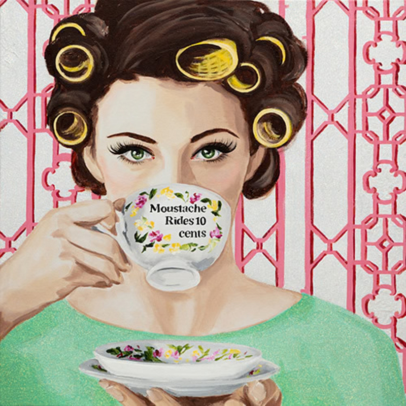 Картина "Moustache Rides 10 Cents" Tea Party Мульти Картина "Moustache Rides 10 Cents" Tea Party Мульти в Орле | Loft Concept