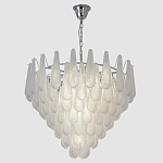 Люстра с подвесками из рифленного стекла в форме капель Textured Glass Chandelier варинант исполнения - 11 | Loft Concept в Орле