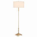 Торшер с абажуром в форме цилиндра на золотистом каркасе Floor lamp Amanda варинант исполнения - 2 | Loft Concept в Орле