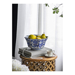 Чаша белая с синим цветочным узором Chino Dishes варинант исполнения - 2 | Loft Concept в Орле