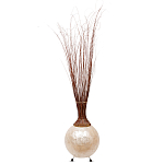 Торшер из перламутра на металлическом каркасе Indonesian Comet варинант исполнения - 2 | Loft Concept в Орле