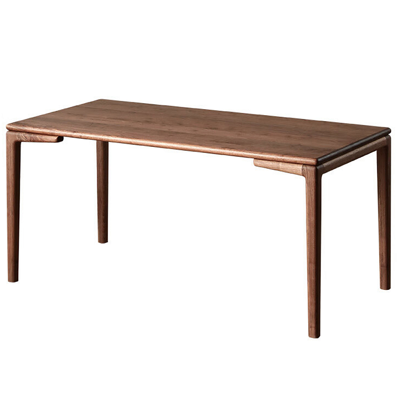 Стол обеденный деревянный прямоугольный Walnut Dining Table Орех Стол обеденный деревянный прямоугольный Walnut Dining Table Орех в Орле | Loft Concept