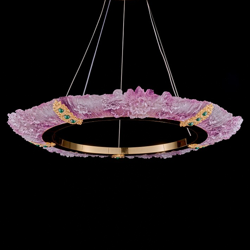Люстра в форме кольца розовая Warm Pink Light Золотой Розовый Люстра в форме кольца розовая Warm Pink Light Золотой Розовый в Орле | Loft Concept