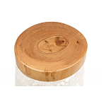 Керамический столик с деревянной столешницей "Пешка" варинант исполнения - 5 | Loft Concept в Орле