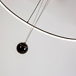 Светодиодная люстра Black LED Circle and Ball Lamp варинант исполнения - 6 | Loft Concept в Орле