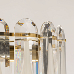 Люстра многоярусная с овальными прозрачными подвесками 36 см Harmonica варинант исполнения - 7 | Loft Concept в Орле