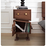 Тумбочка прикроватная с ящиком и дверцей Робот Robot Desk варинант исполнения - 7 | Loft Concept в Орле