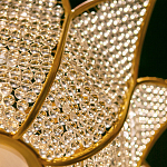 Люстра в форме тюльпана с лепестками из прозрачных стеклянных бусин Hanging Flowers варинант исполнения - 5 | Loft Concept в Орле