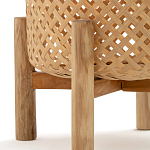 Кашпо на ножках из бамбука Bamboo Decor варинант исполнения - 3 | Loft Concept в Орле