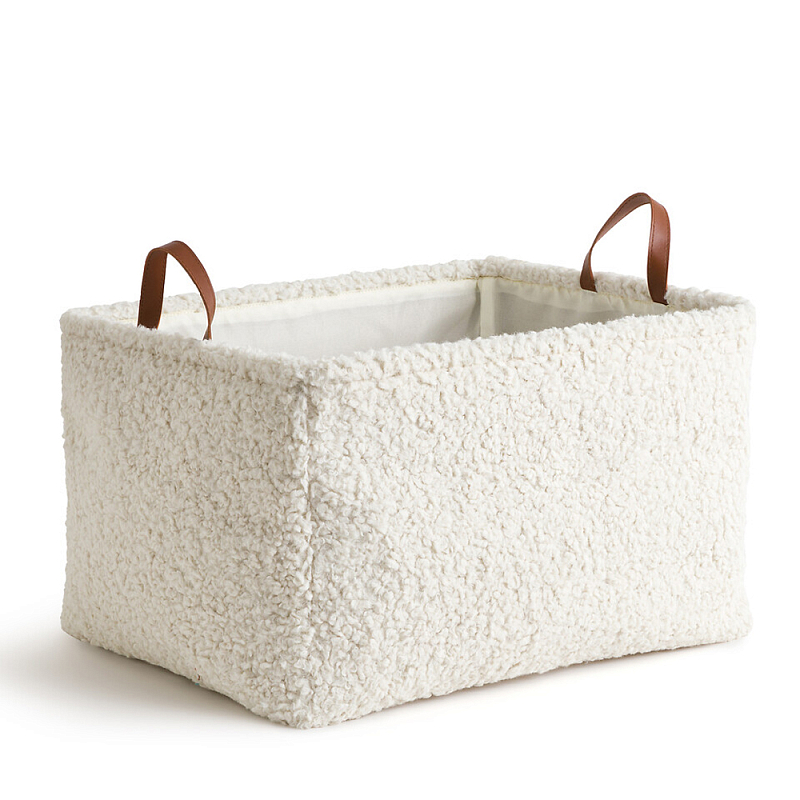 Корзина из ткани букле Boucle Organizers Rect Молочный Коричневый Корзина из ткани букле Boucle Organizers Rect Молочный Коричневый в Орле | Loft Concept