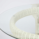 Комплект обеденный из ротанга Eloise grand white варинант исполнения - 13 | Loft Concept в Орле