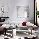 Дизайнерский журнальный стол с чёрной круглой столешницей Visanyp варинант исполнения - 2 | Loft Concept в Орле