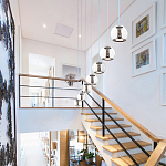 Подвесной светильник со стеклянным плафоном Inner Gleam Globe black  варинант исполнения - 4 | Loft Concept в Орле