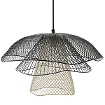 Подвесной светильник Black Grey Mesh Lampshade Hanging Lamp варинант исполнения - 1 | Loft Concept в Орле