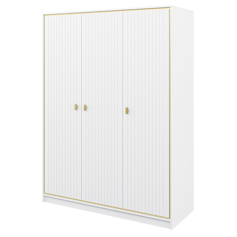 Шкаф белый трёхдверный для одежды Antique Order Белый Золотой в Орле | Loft Concept 