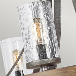 Люстра с цилиндрическим плафонами из толстого волнистого стекла в индустриальном стиле Feiss варинант исполнения - 12 | Loft Concept в Орле