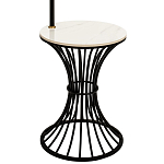 Торшер с абажуром и приставным столом Fazio Lighting and Furniture Floor Lamp варинант исполнения - 2 | Loft Concept в Орле