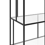 Стеллаж из металла и стекла Menzie Metal Rack варинант исполнения - 3 | Loft Concept в Орле