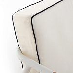 Садовый 2-х местный диван с подлокотниками из тика White варинант исполнения - 7 | Loft Concept в Орле