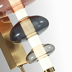 Бра с плафоном из разноцветного стекла Glass Peonies варинант исполнения - 1 | Loft Concept в Орле