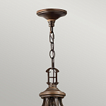 Люстра бронзового цвета с бежевыми абажурами из органзы в классическом стиле Hinkley варинант исполнения - 4 | Loft Concept в Орле