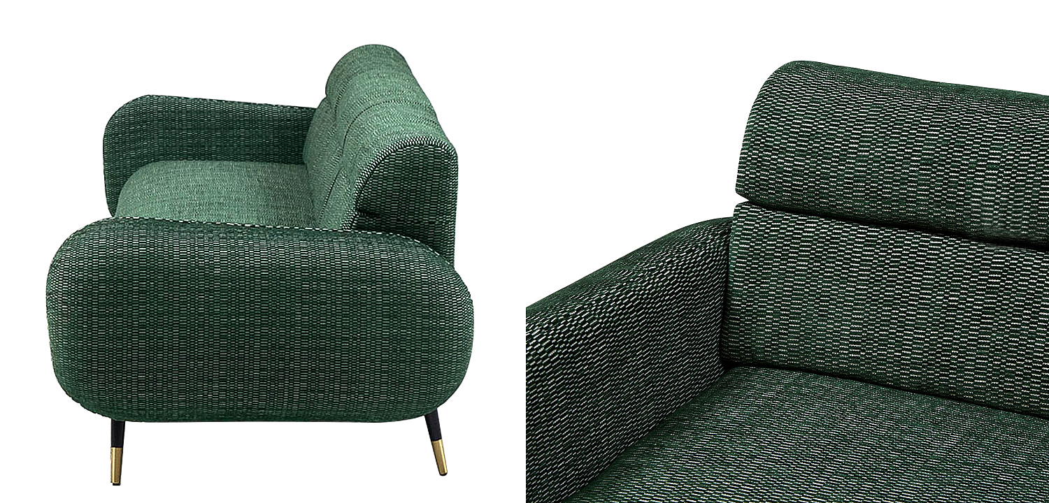 Диван Hebert Green Sofa L Зеленый Диван Hebert Green Sofa L Зеленый - Loft-Concept в Орле