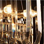 Бра цвета никель с изогнутыми хрустальными элементами Radiant Ribbons варинант исполнения - 7 | Loft Concept в Орле